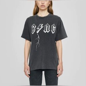 Graphic Anine Bing Bolt Black T-Shirt Large
